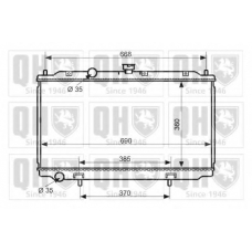 QER2448 QUINTON HAZELL Радиатор, охлаждение двигателя