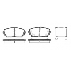 P15813.02 WOKING Комплект тормозных колодок, дисковый тормоз