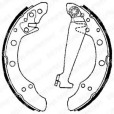 LS1625 DELPHI Комплект тормозных колодок
