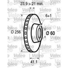 186592 VALEO Тормозной диск