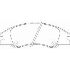 MDB2703 MINTEX Комплект тормозных колодок, дисковый тормоз