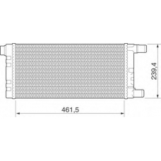 350213273000 MAGNETI MARELLI Радиатор, охлаждение двигателя
