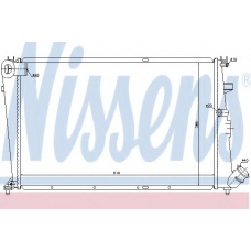 61304 NISSENS Радиатор, охлаждение двигателя
