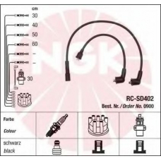 0900 NGK Комплект проводов зажигания