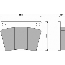 480285 ROULUNDS Комплект тормозных колодок, дисковый тормоз