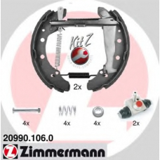 20990.106.0 ZIMMERMANN Комплект тормозных колодок