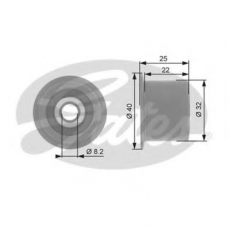 T42099 GATES Паразитный / ведущий ролик, зубчатый ремень