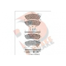 RB1392 R BRAKE Комплект тормозных колодок, дисковый тормоз
