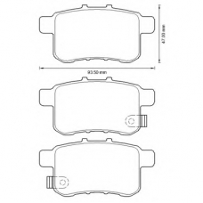 572626B BENDIX Комплект тормозных колодок, дисковый тормоз