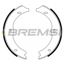 GF0316 BREMSI Комплект тормозных колодок, стояночная тормозная с