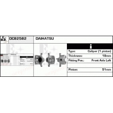 DC82582 EDR Тормозной суппорт