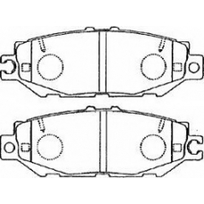 A2N058 AISIN Комплект тормозных колодок, дисковый тормоз