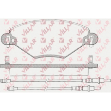 626.0793 VILLAR Комплект тормозных колодок, дисковый тормоз