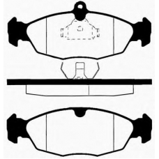 J PA-906AF JAPANPARTS Комплект тормозных колодок, дисковый тормоз