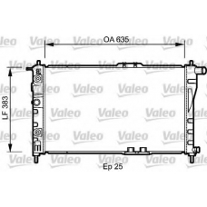 732483 VALEO Радиатор, охлаждение двигателя