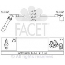 4.9531 FACET Комплект проводов зажигания