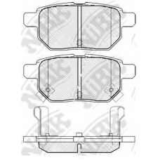 PN1519 NiBK Комплект тормозных колодок, дисковый тормоз