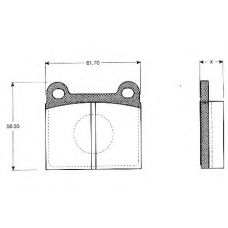BLF126 QUINTON HAZELL Комплект тормозных колодок, дисковый тормоз