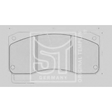03.120.8700.04P TEMPLIN Комплект тормозных колодок, дисковый тормоз
