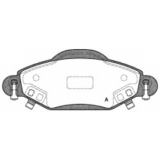 BPA0978.02 OPEN PARTS Комплект тормозных колодок, дисковый тормоз