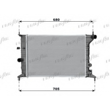 0107.3048 FRIGAIR Радиатор, охлаждение двигателя