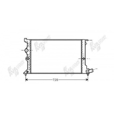 09002072 VAN WEZEL Радиатор, охлаждение двигателя