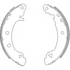 Z4182.04 WOKING Комплект тормозных колодок