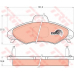 GDB1349 TRW Комплект тормозных колодок, дисковый тормоз