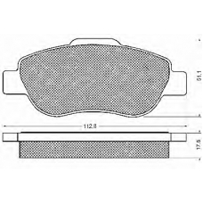 10699 BSF Комплект тормозных колодок, дисковый тормоз