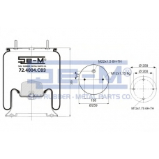 72.4004.C03 SEM LASTIK Кожух пневматической рессоры