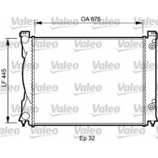 735026 VALEO Радиатор, охлаждение двигателя