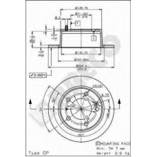 BS 7410 BRECO Тормозной диск