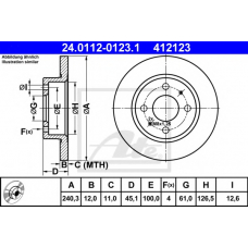 24.0112-0123.1 ATE Тормозной диск