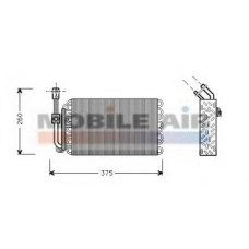 0600V002 VAN WEZEL Испаритель, кондиционер