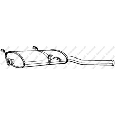 135-009 BOSAL Глушитель выхлопных газов конечный