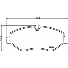 8DB 355 005-511 HELLA Комплект тормозных колодок, дисковый тормоз