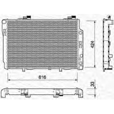 350213742000 MAGNETI MARELLI Радиатор, охлаждение двигателя