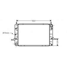 FD2123 AVA Радиатор, охлаждение двигателя