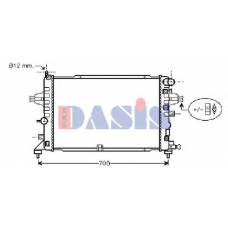 150065N AKS DASIS Радиатор, охлаждение двигателя