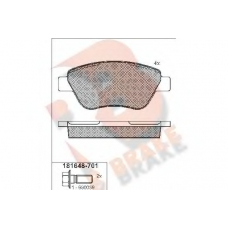 RB1648-701 R BRAKE Комплект тормозных колодок, дисковый тормоз