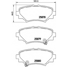 8DB 355 021-411 HELLA PAGID Комплект тормозных колодок, дисковый тормоз