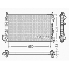 DRM20089 DENSO Радиатор, охлаждение двигателя