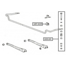 1223-ACC ASVA Тяга / стойка, стабилизатор