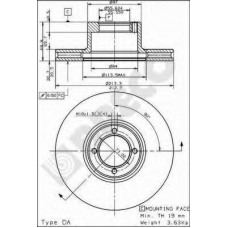 BS 7919 BRECO Тормозной диск