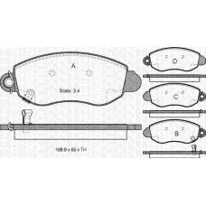 8110 16007 TRIDON Brake pads - front