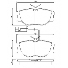 0 986 460 942 BOSCH Комплект тормозных колодок, дисковый тормоз