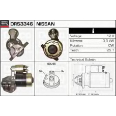 DRS3346 DELCO REMY Стартер