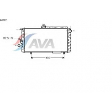 AL2007 AVA Радиатор, охлаждение двигателя