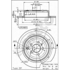 BS 7497 BRECO Тормозной диск