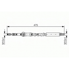 1 987 481 449 BOSCH Тормозной шланг